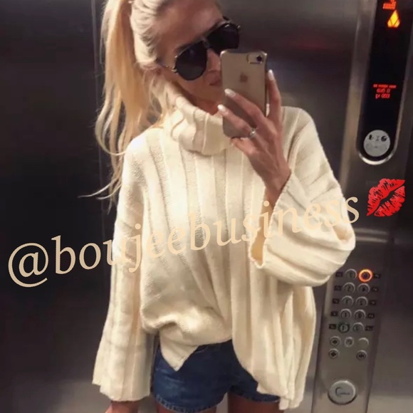 ZARA Oversized Turtleneck Sweater - Picture 5 of 8